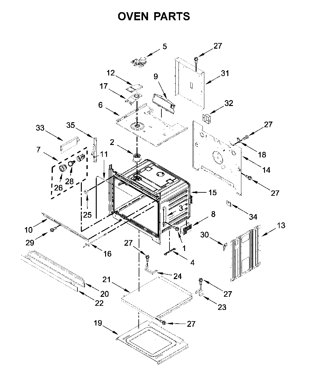 Oven parts Diagram and Parts List for WOS72EC0HV02  Whirlpool Wall Oven