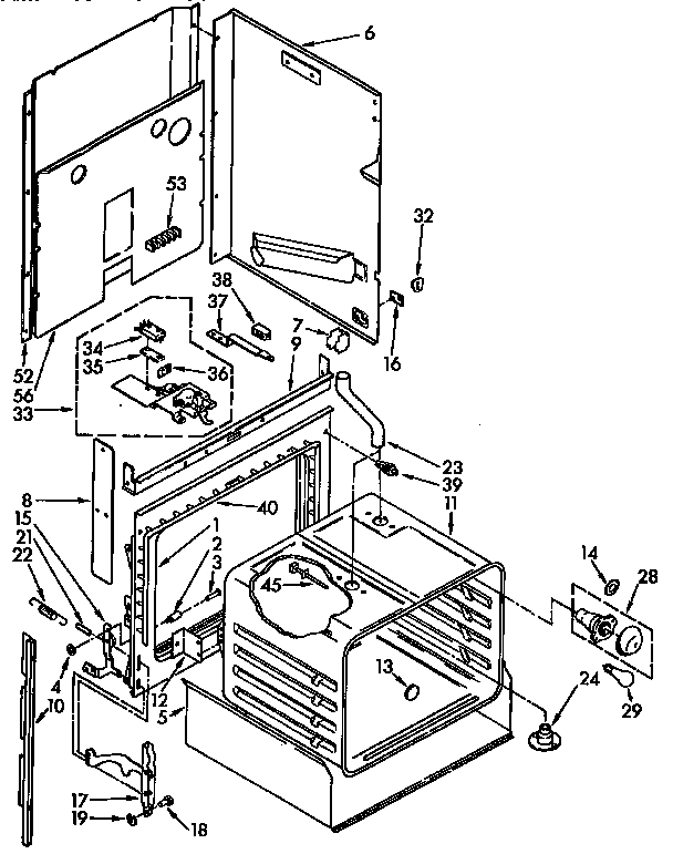 Oven Diagram and Parts List for KEDS207AL1  KitchenAid Range