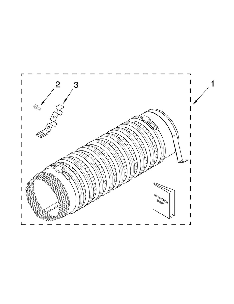 Product Accessory Parts Diagram and Parts List for LTG5243DQC  Whirlpool Washer Dryer Combo