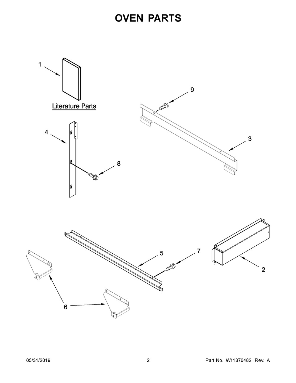 Oven Parts Diagram and Parts List for KMBP107EBS03  Whirlpool Microwave
