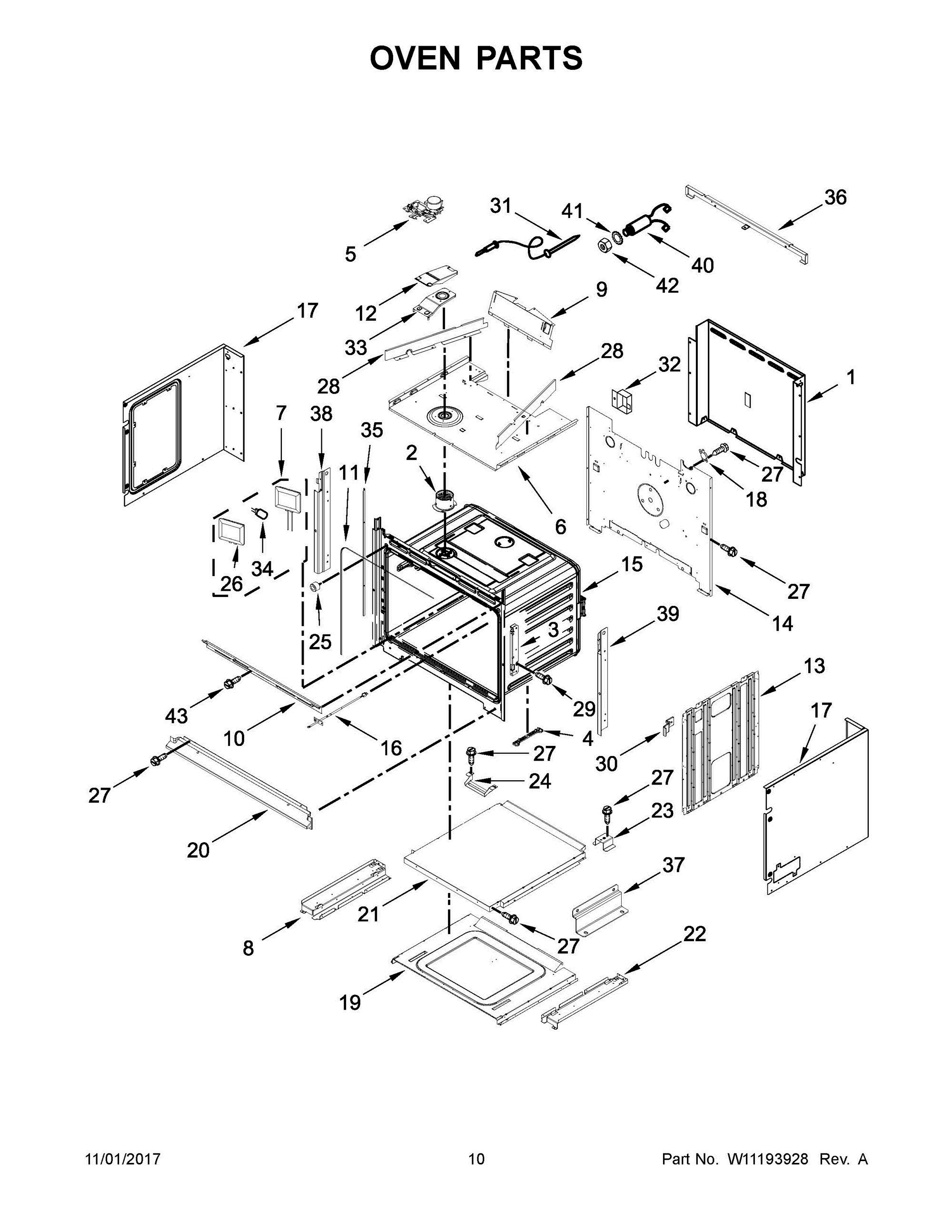 06 - OVEN PARTS Diagram and Parts List for KOCE500EBL06  Whirlpool Microwave Oven Combo