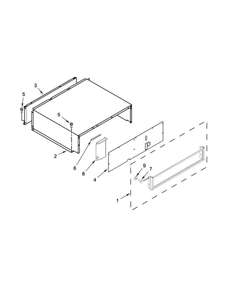 Top Grille And Unit Cover Parts Diagram and Parts List for KBBL206EPA00  KitchenAid Refrigerator