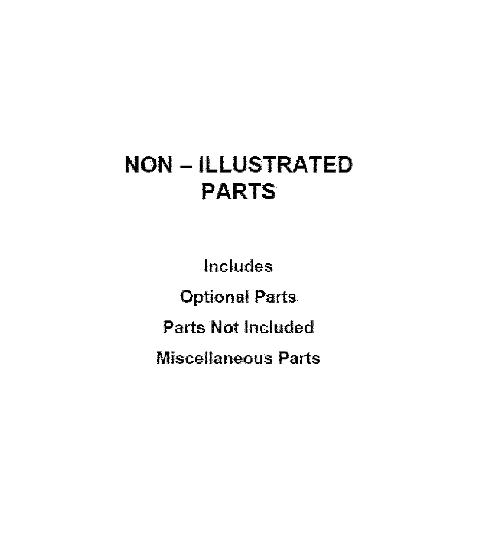 Optional parts (not included) Diagram and Parts List for WOC54EC7HW04  Whirlpool Microwave