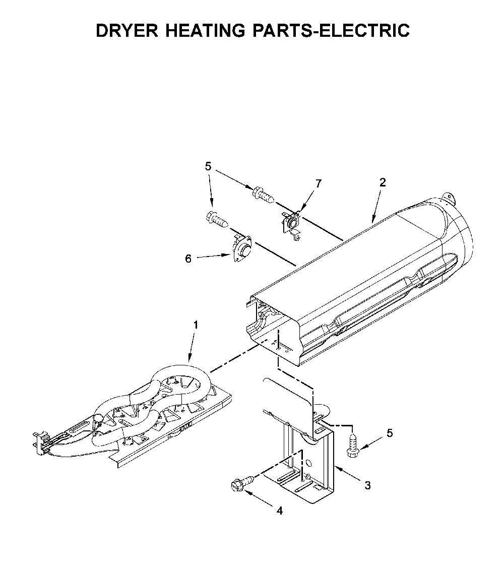 Dryer heating parts-electric Diagram and Parts List for WED8120HW0  Whirlpool Dryer