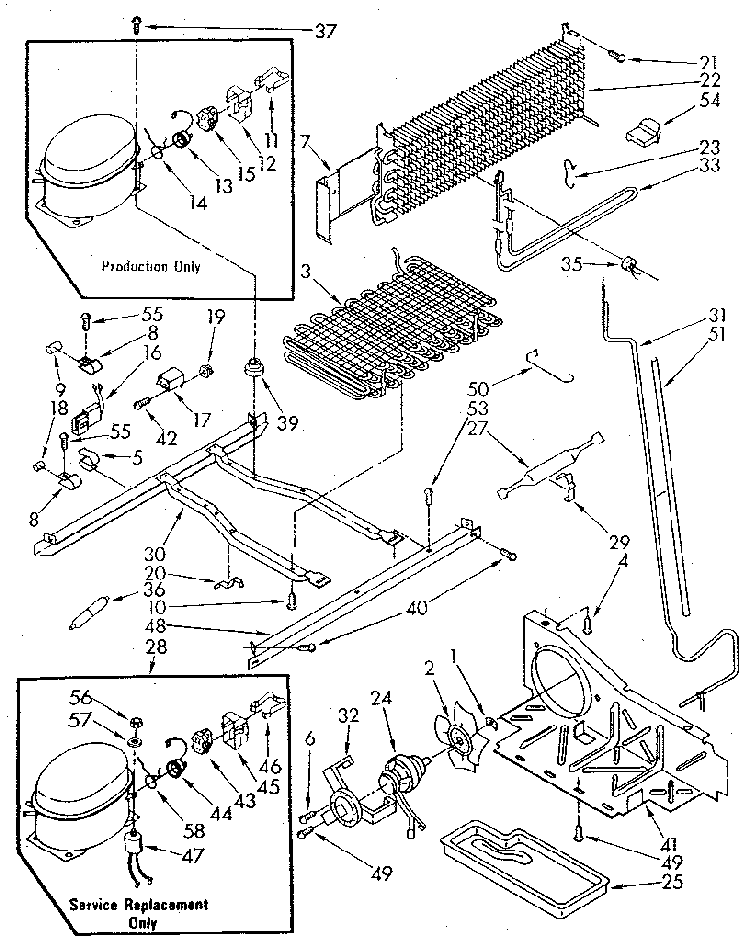 Unit Diagram and Parts List for ET20NKXSG11  Whirlpool Refrigerator
