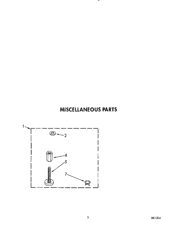 MISCELLANEOUS Diagram and Parts List for TAWL670AN0  Whirlpool Washer