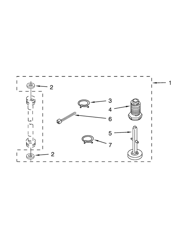 Miscellaneous Parts Diagram and Parts List for 11081422510  Kenmore Washer Dryer Combo