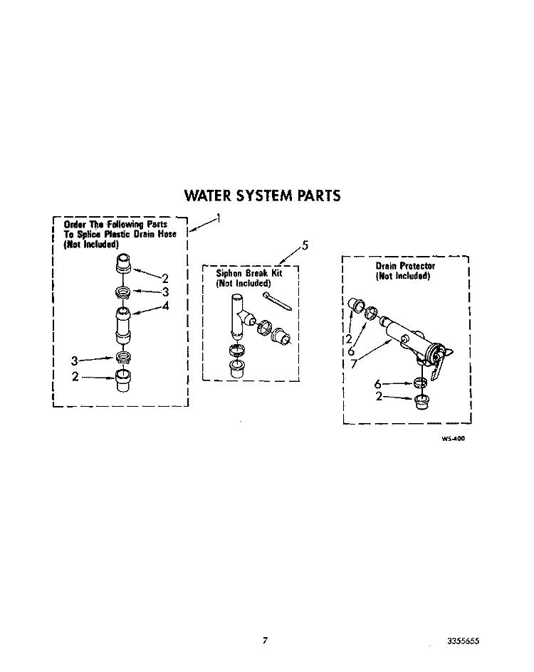 WATER SYSTEM Diagram and Parts List for LA9100XTF1  Whirlpool Washer