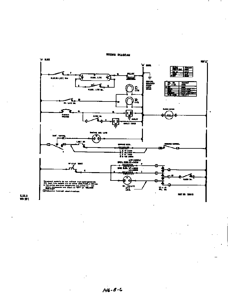 Wiring Diagram Diagram and Parts List for 2883*10  Roper Range