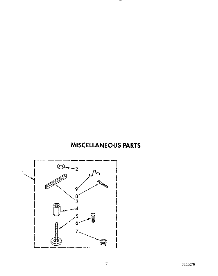MISCELLANEOUS Diagram and Parts List for TAWL680WW1  Estate Washer