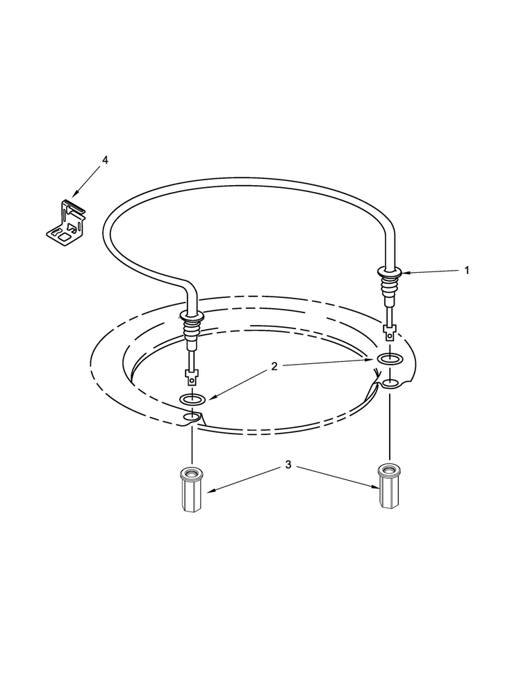 Heater Parts Diagram and Parts List for WDF530PLYM7  Whirlpool Dishwasher