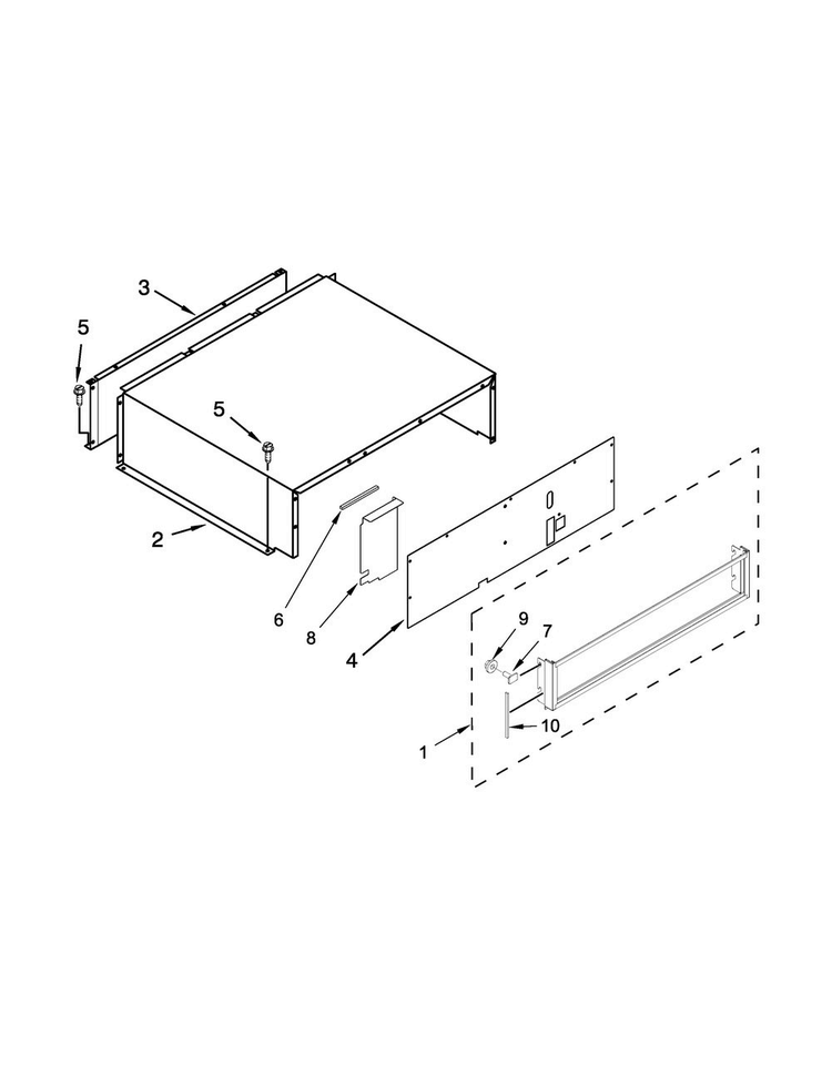 Top Grille And Unit Cover Parts Diagram and Parts List for KBBR306EPA00  KitchenAid Refrigerator