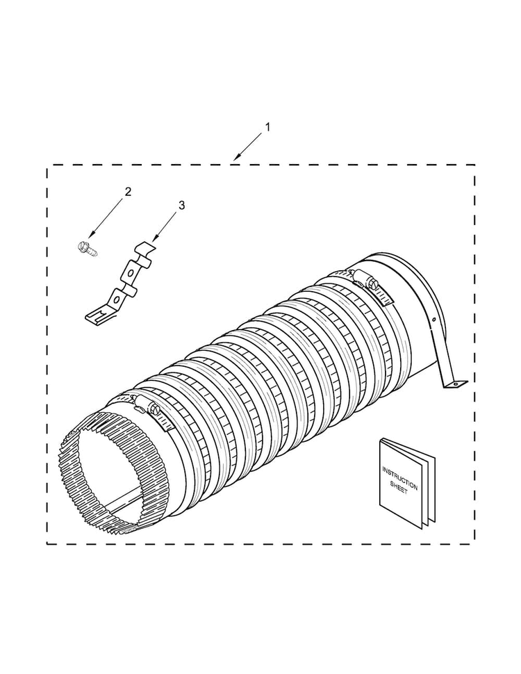Product Accessory Parts Diagram and Parts List for 11081432510  Kenmore Washer Dryer Combo
