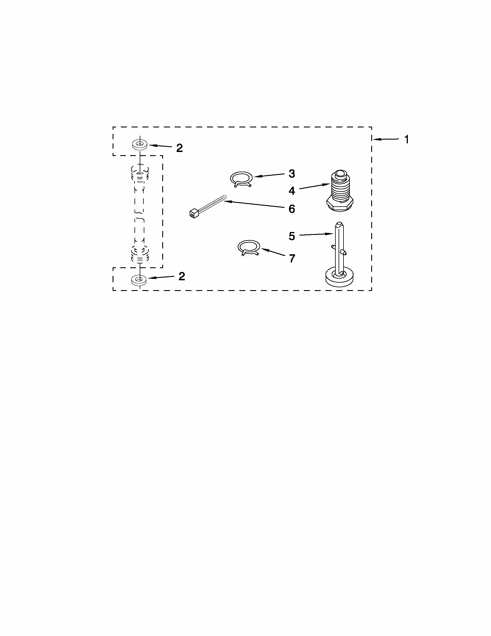 Miscellaneous Parts Diagram and Parts List for 1101820299  Kenmore Washer Dryer Combo