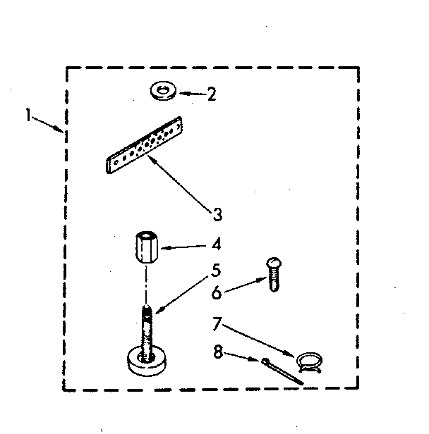 Miscellaneous Diagram and Parts List for LA5500XSN0  Whirlpool Washer
