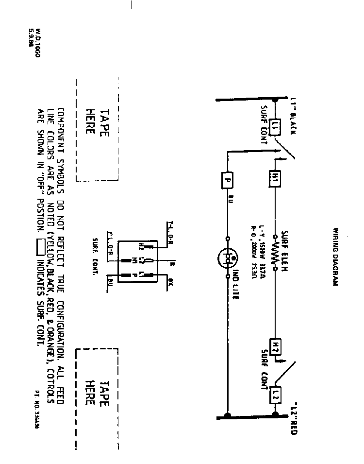 Wiring Diagram Diagram and Parts List for C3107*0  Roper Range