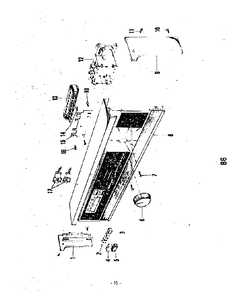 ^control Panel Diagram and Parts List for 8579900  Roper Dishwasher