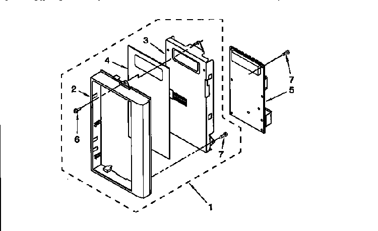 Control Panel Diagram and Parts List for KHWS105BBL0  KitchenAid Microwave