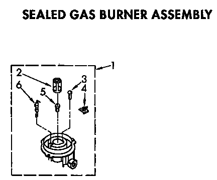 Sealed Gas Burner Diagram and Parts List for KGCG305XAL1  KitchenAid Cooktop