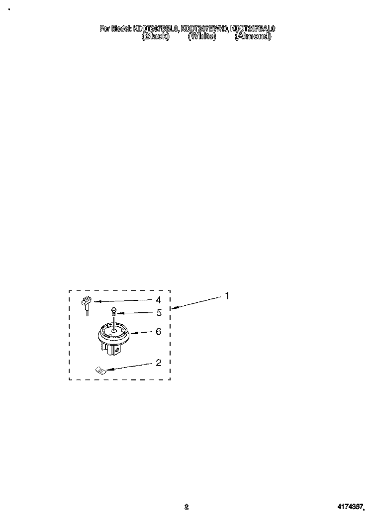 SEALED GAS ASSEMBLY Diagram and Parts List for KDDT207BAL0  KitchenAid Range