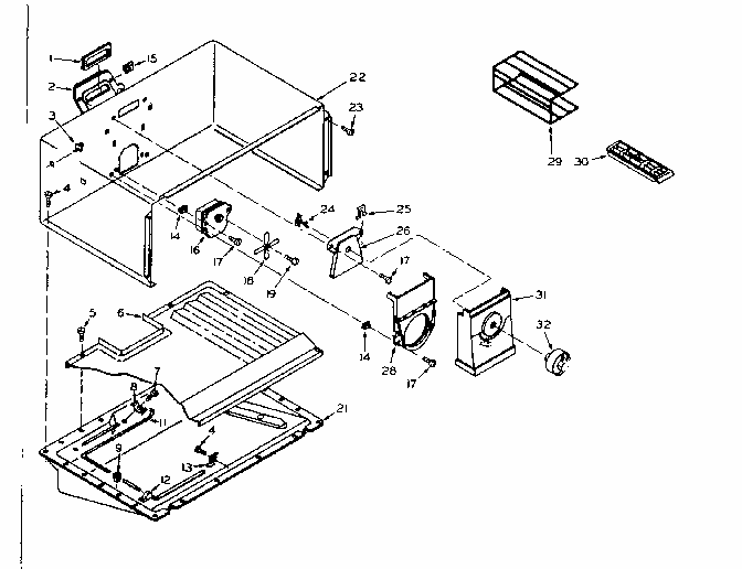 Refrigerator Freezer Parts Diagram and Parts List for 106U16E1  Kenmore Refrigerator