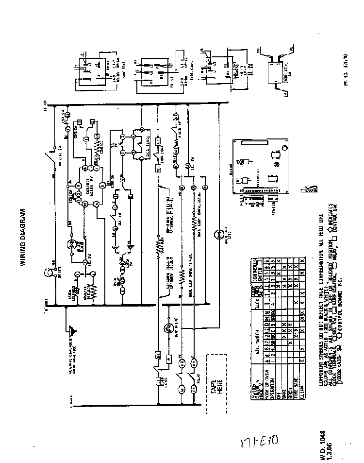 Wiring Diagram Diagram and Parts List for 2276*0A  Roper Range
