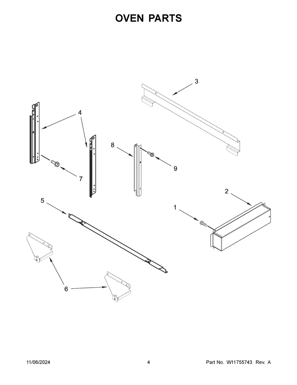 03 - Oven Parts Diagram and Parts List for JMC2430LM01  Whirlpool Microwave