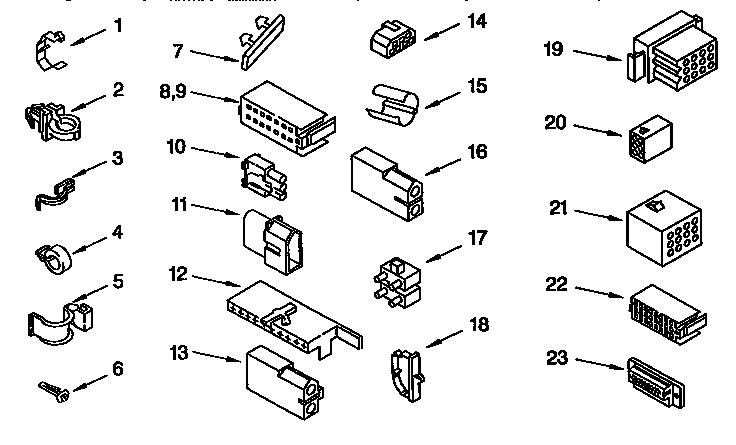 Wiring Harness Diagram and Parts List for LSR7233BGO  Whirlpool Washer