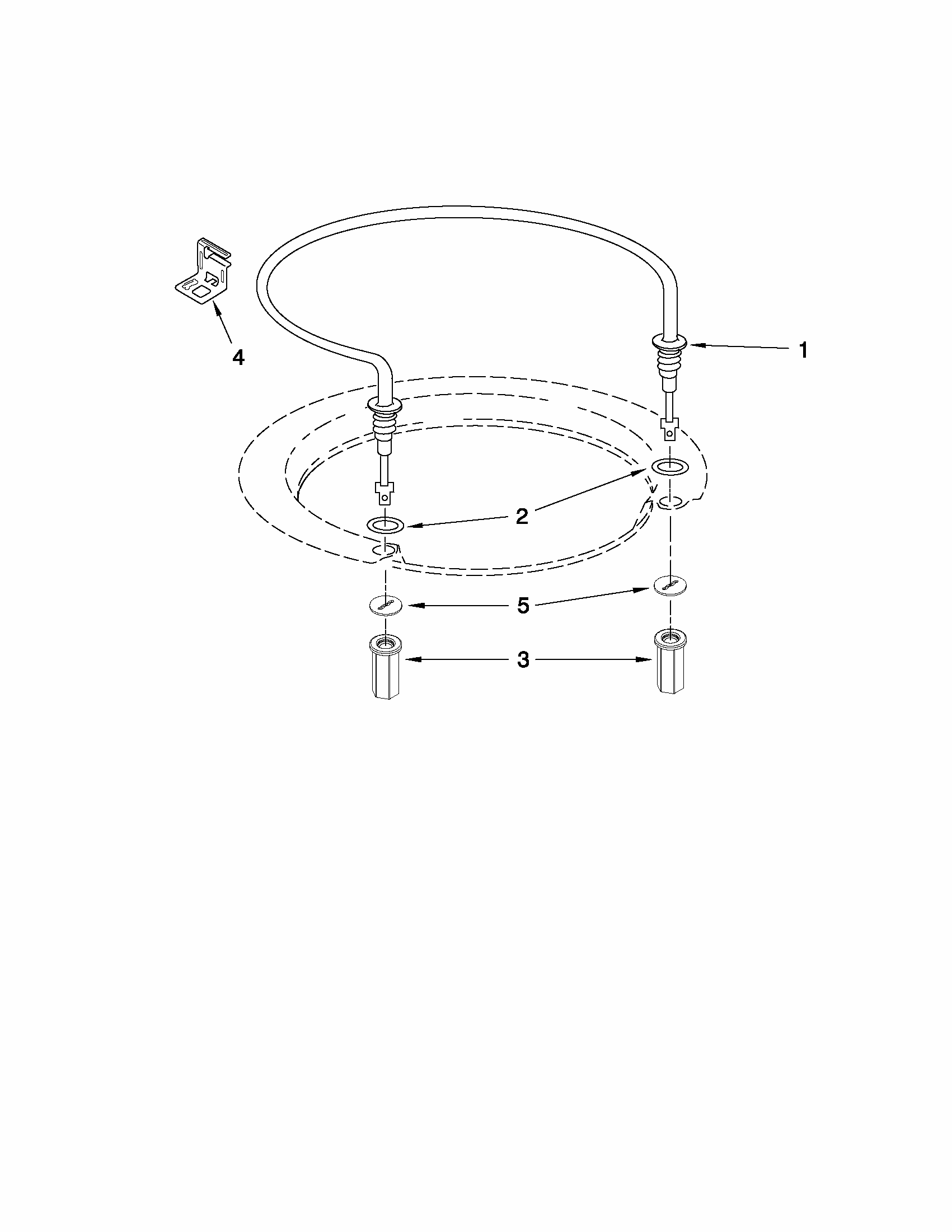 Heater Parts Diagram and Parts List for 66517742K015  Kenmore Dishwasher