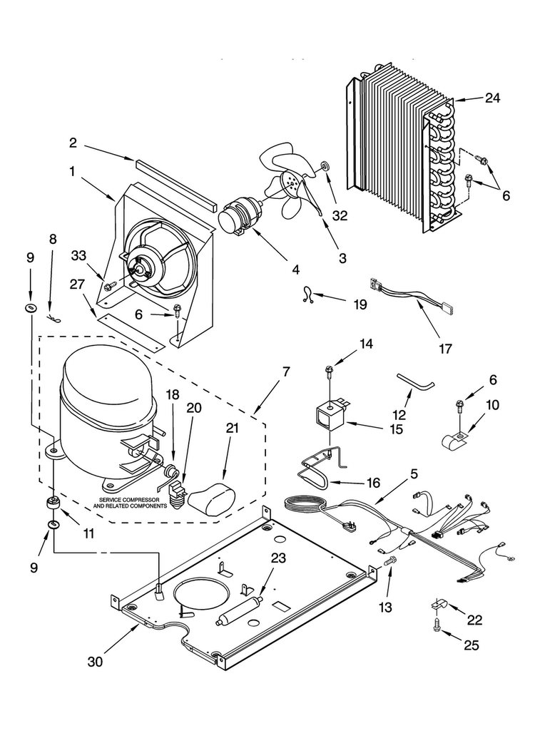 Unit Parts Diagram and Parts List for 8198922  KitchenAid Ice Maker