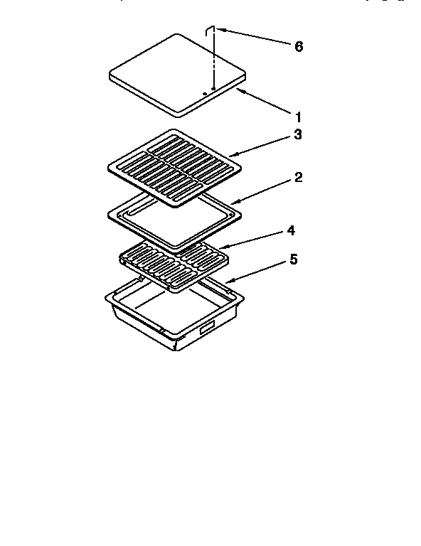 Grill And Griddle Diagram and Parts List for KECG260SHW6  KitchenAid Cooktop