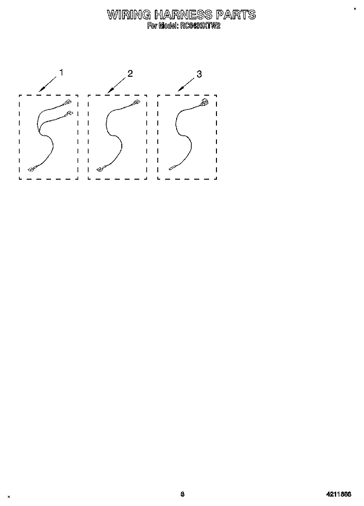 SECTION Diagram and Parts List for RC8436XTW2  Whirlpool Cooktop