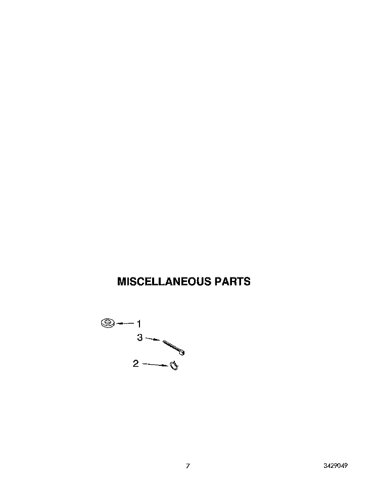MISCELLANEOUS Diagram and Parts List for TAWM200AN0  Estate Washer