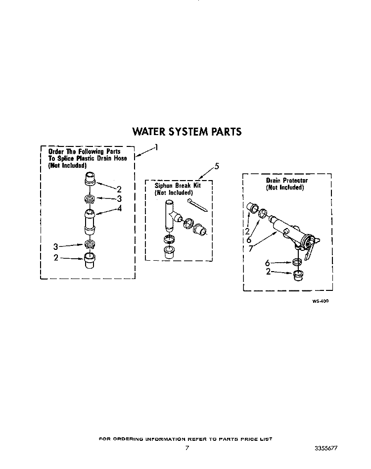 WATER SYSTEM Diagram and Parts List for LA7780XSW2  Whirlpool Washer
