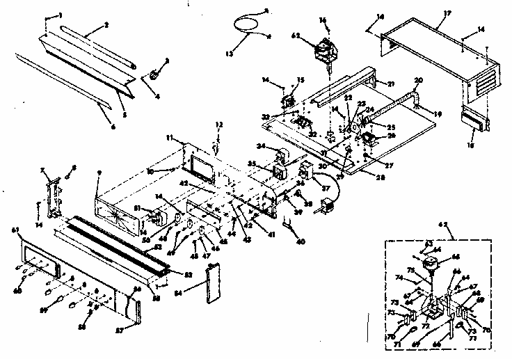 Control Section Diagram and Parts List for 8504277291  Kenmore Range