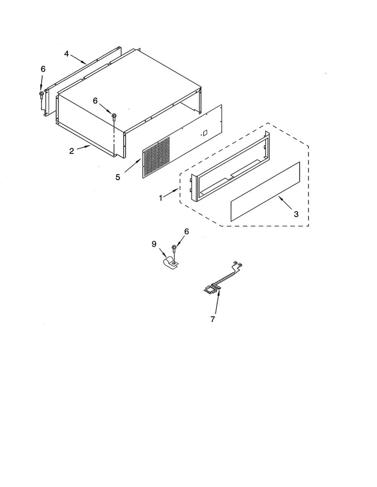 Top Grille & Unit Cover Parts Diagram and Parts List for KBLP36FMS01  KitchenAid Refrigerator