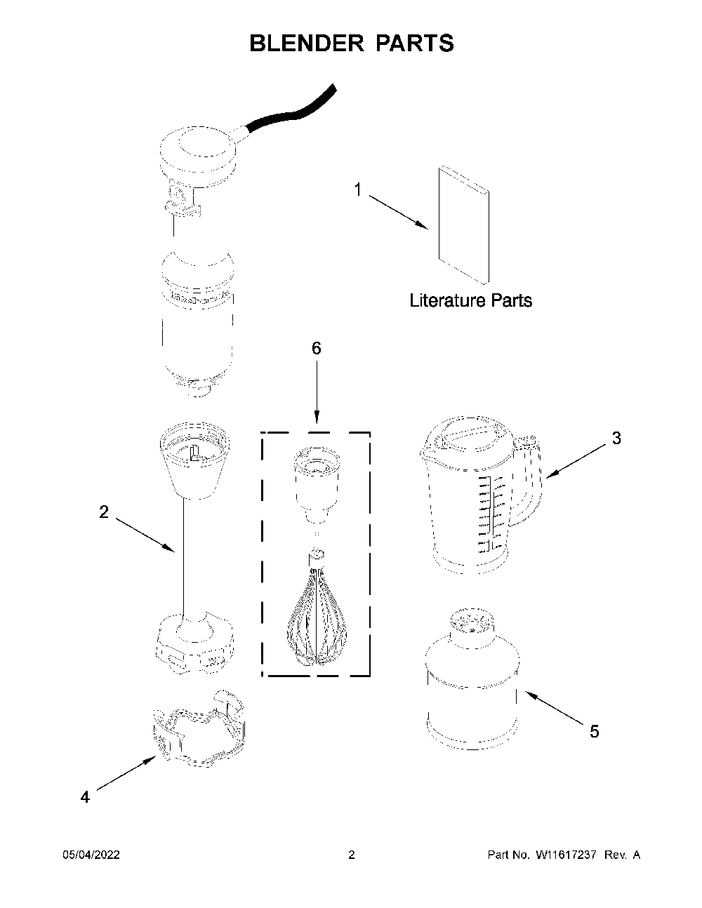 Blender Parts Diagram and Parts List for 5KHBV83BAC0  KitchenAid Blender
