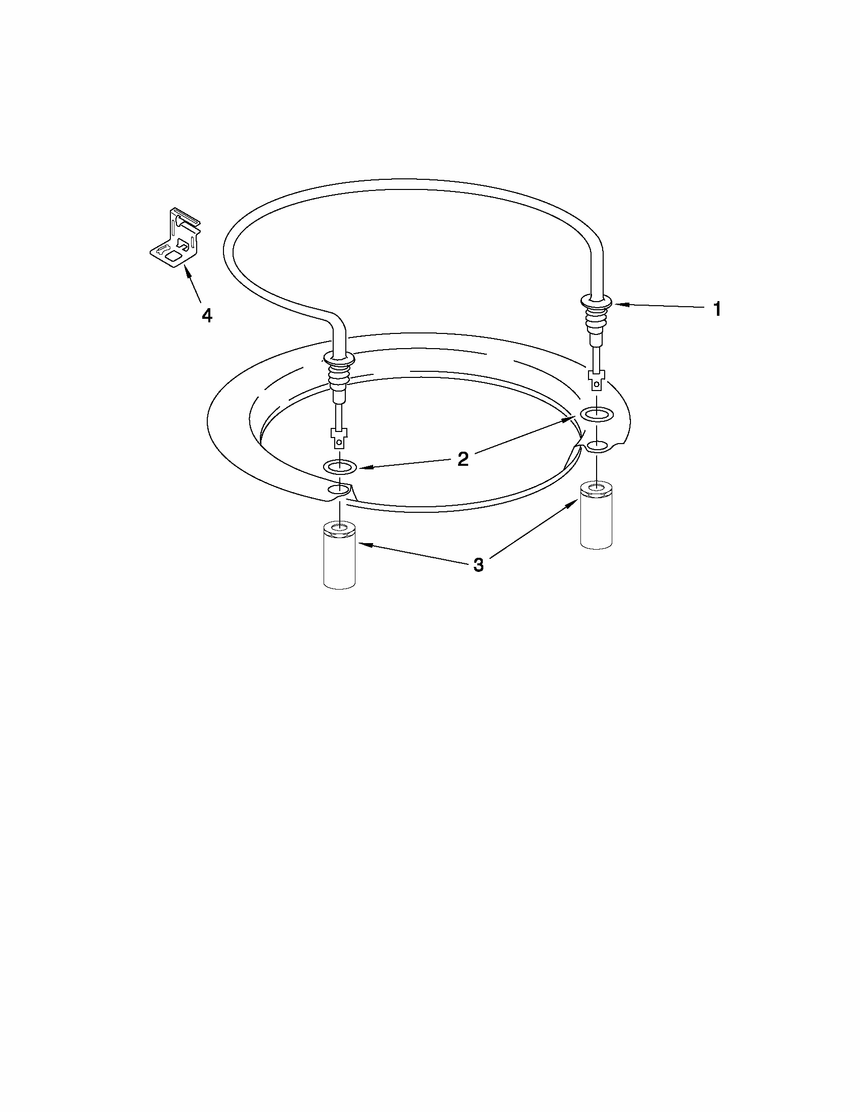 Heater Parts Diagram and Parts List for 66516012402  Kenmore Dishwasher