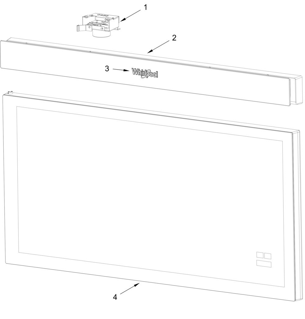 Door And Vent Door Parts Diagram and Parts List for WMMF5930PW02  Whirlpool Microwave