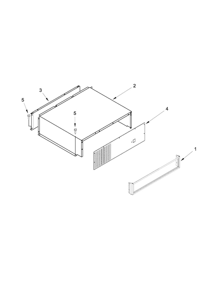 Top Grille And Unit Cover Parts Diagram and Parts List for KBFO42FTX08  KitchenAid Refrigerator