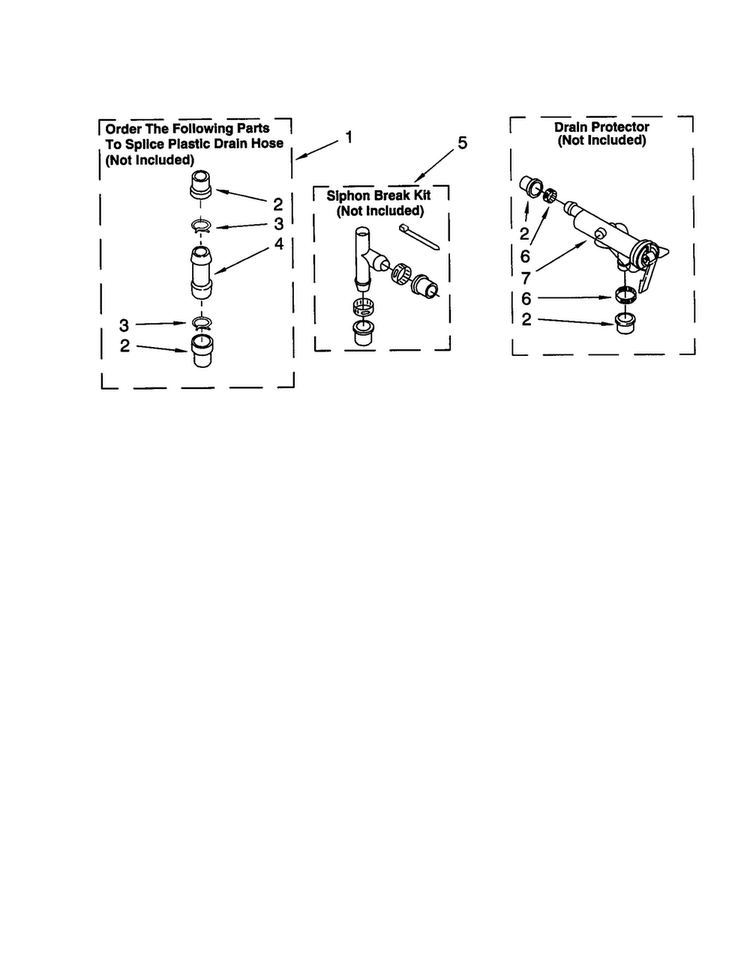 Water System Diagram and Parts List for LSR5132JQ1  Whirlpool Washer