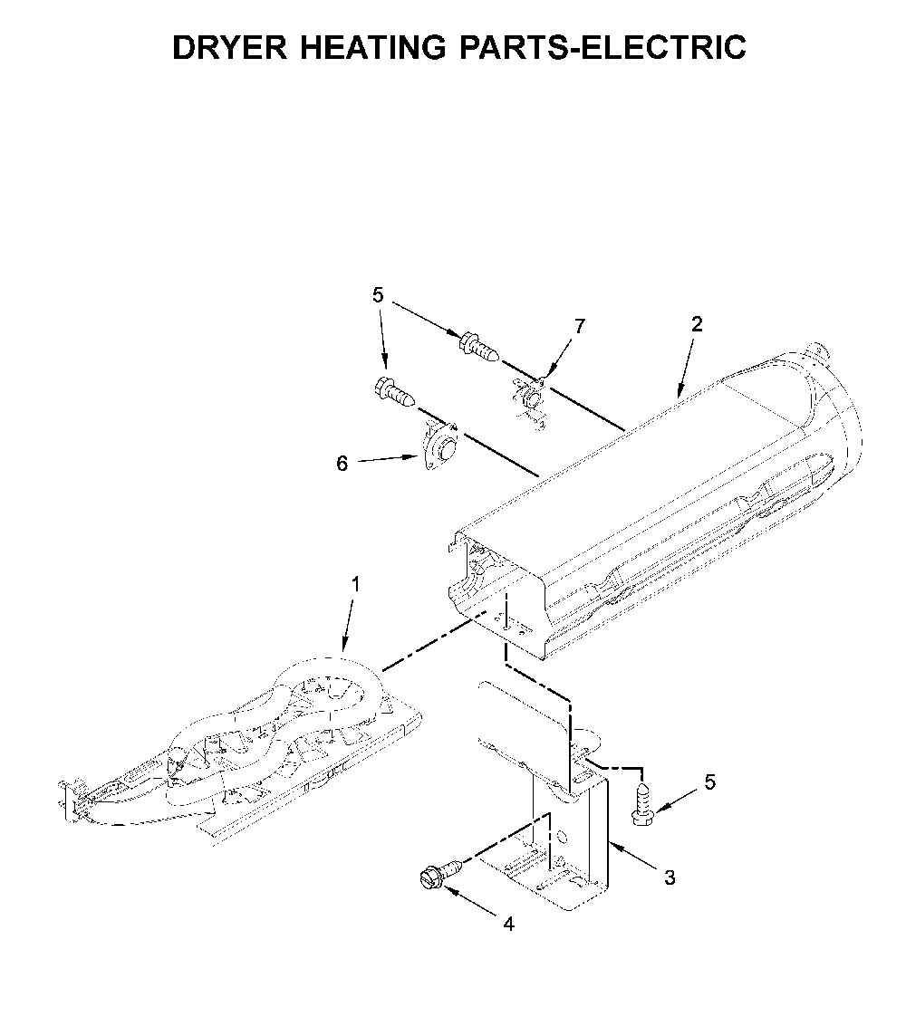 Dryer heating parts-electric Diagram and Parts List for WED7120HC1  Whirlpool Dryer