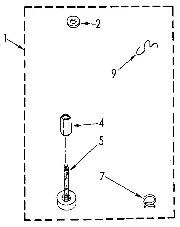Miscellaneous Diagram and Parts List for LA5500XTF1  Whirlpool Washer