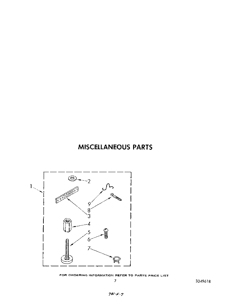MISCELLANEOUS Diagram and Parts List for LA8800XSW1  Whirlpool Washer