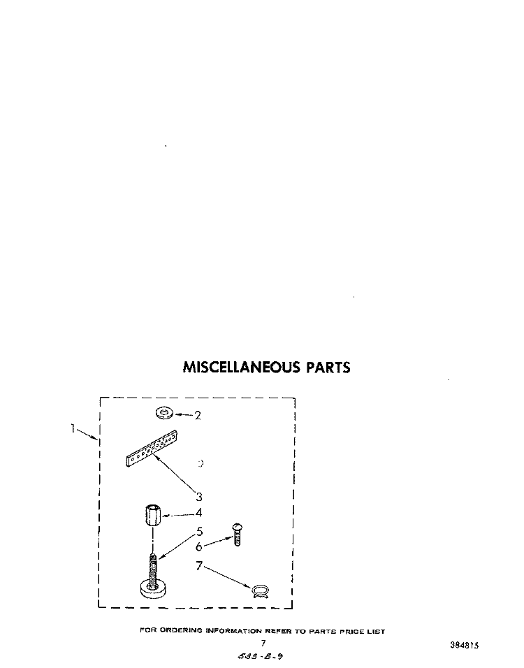 MISCELLANEOUS Diagram and Parts List for LA5400XMW0  Whirlpool Washer