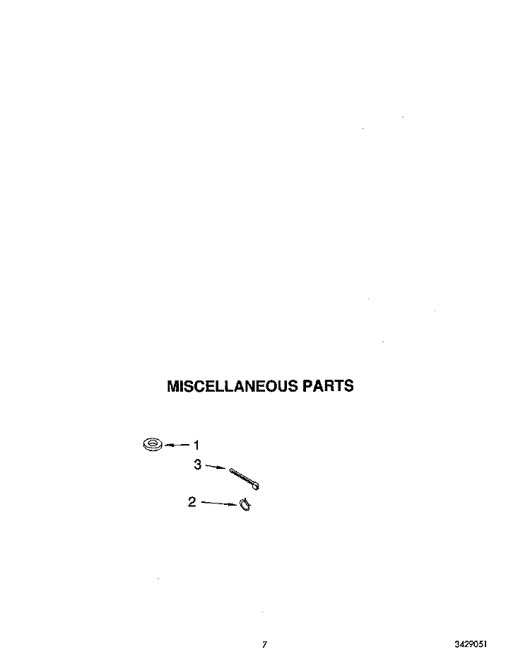 MISCELLANEOUS Diagram and Parts List for LMR5243AW0  Whirlpool Washer