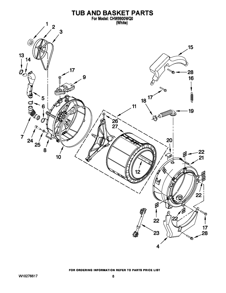 REFRIGERATOR LINER PARTS Diagram and Parts List for GI5SVAXVB01  Whirlpool Refrigerator