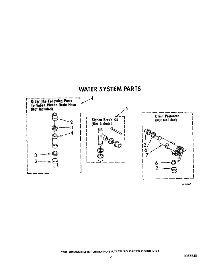 WATER SYSTEM Diagram and Parts List for LA9200XWF1  Whirlpool Washer