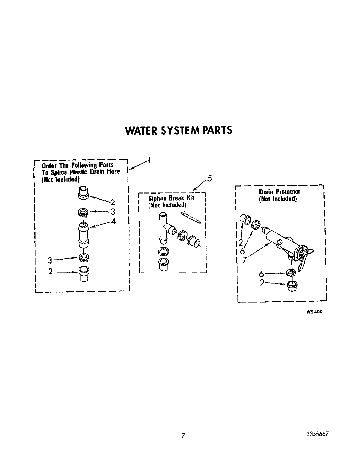 WATER SYSTEM Diagram and Parts List for LA6090XTW1  Whirlpool Washer