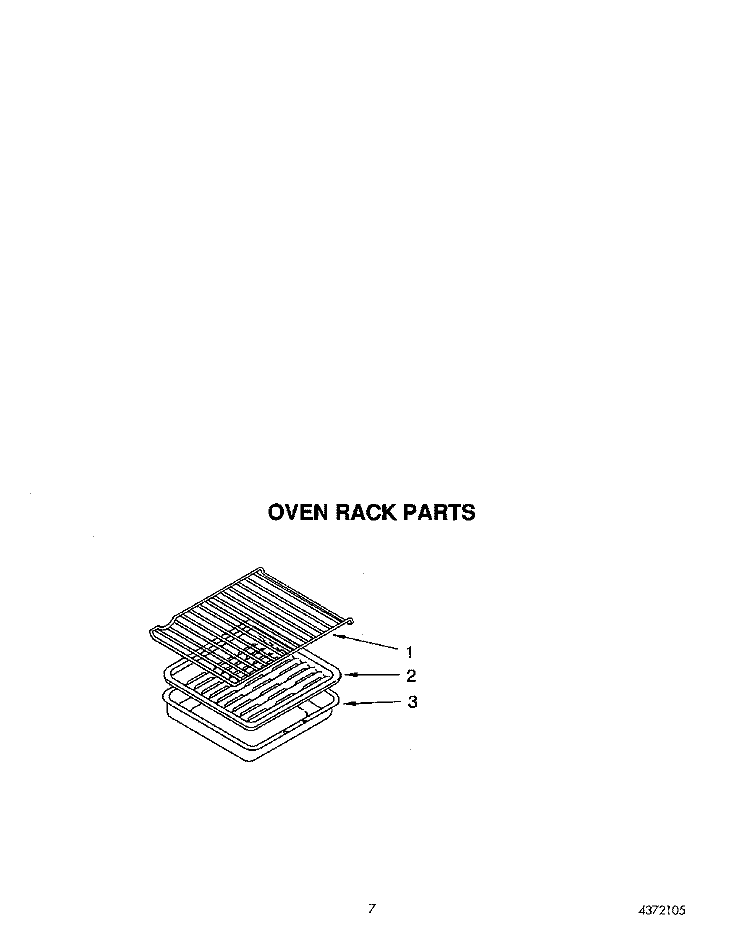 OVEN RACK, LIT/OPTIONAL Diagram and Parts List for FGS387YW2  Roper Range